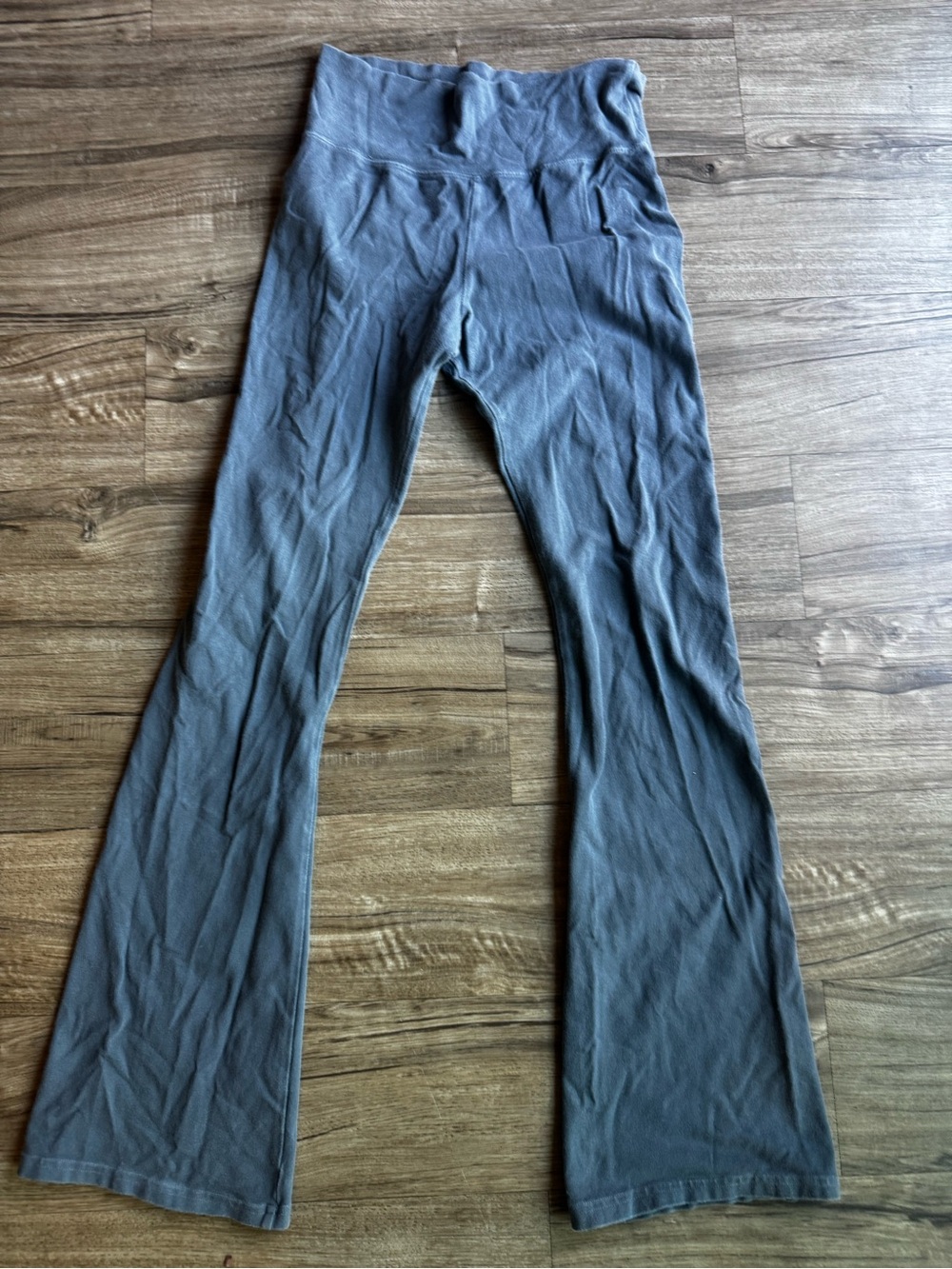 Brandy Melville blue flare leggings fold over blue small